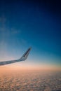 Ryanair above the clouds Royalty Free Stock Photo