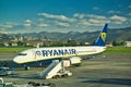 Ryanair aircraft at Orio Al Serio airport in Bergamo