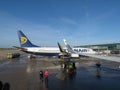 Ryanair aircraft parked Royalty Free Stock Photo