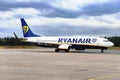 An Ryanair airplane Taxiing