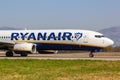 Ryanair Boeing 737-800 airplane Bergamo airport in Italy