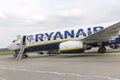 Ryanair Boeing 373 at the airport ready for boarding