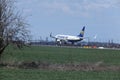Ryanair Boeing 737-800 EI-FTP jet landing Royalty Free Stock Photo