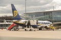 Ryanair Boeing 737 jet at the airport Nuremberg in Germany