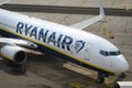 Ryanair boeing parked at International Malta Airport