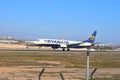 Ryanair Holiday Jet Landing At Alicante Airport