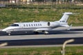 Ryanair Learjet on the runway