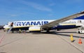 Ryanair plane boeing 737 8AS. Ryanair is biggest budget low-cost airline in the world