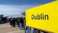 Ryanair to Dublin at Frankfurt Hahn Airport - HAHN, GERMANY - APRIL 20, 2022