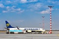 Ryanair, Vaclav Havel International Airport, Ruzyne, Prague, Czech republic Royalty Free Stock Photo