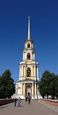 Ryazan Kremlin Cathedral bell tower. Ryazan, a town on a summer