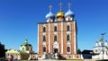 The Ryazan Kremlin, the Cathedral of Christ, the assumption Cathedral and the Church of the Epiphany . Ryazan, a town on a summer