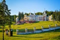 Panoramic view of the Von Derviz Manor in Kiritsy village