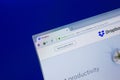 Ryazan, Russia - April 16, 2018 - Homepage of Dropbox cloud service on the display of PC. Royalty Free Stock Photo