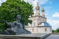 RYAZAN, RUSSIA - AUGUST 3, 2022: Monument to Sergei Yesenin, a 20th-century Russian lyric poet known for his lyrical