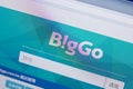 Ryazan, Russia - June 17, 2018: Homepage of BigGo website on the display of PC, url - BigGo.com.tw.