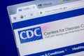 Ryazan, Russia - June 05, 2018: Homepage of CDC vwebsite on the display of PC, url - CDC.gov.