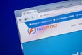 Ryazan, Russia - June 05, 2018: Homepage of File-Upload website on the display of PC, url - File-Upload.com.