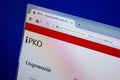 Ryazan, Russia - June 26, 2018: Homepage of Ipko website on the display of PC. URL - Ipko.pl.