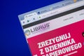 Ryazan, Russia - June 05, 2018: Homepage of Librus website on the display of PC, url - Librus.pl.