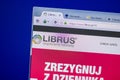 Ryazan, Russia - June 05, 2018: Homepage of Librus website on the display of PC, url - Librus.pl.