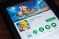 Ryazan, Russia - March 21, 2018 - Clash of Clans mobile app on the display of tablet PC. Royalty Free Stock Photo