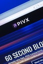 Ryazan, Russia - March 29, 2018 - Homepage of PIVX crypto currency on a PC display, web address - pivx.org.