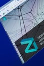 Ryazan, Russia - March 29, 2018 - Homepage of Zilliqa crypto currency on the PC display, web address - zilliqa.com.