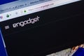 Ryazan, Russia - May 08, 2018: Engadget website on the display of PC, url - Engadget.com. Royalty Free Stock Photo