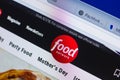 Ryazan, Russia - May 13, 2018: FoodNetwork website on the display of PC, url - FoodNetwork.com.