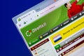 Ryazan, Russia - May 20, 2018: Homepage of Diretta website on the display of PC, url - Diretta.it. Royalty Free Stock Photo