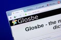 Ryazan, Russia - May 27, 2018: Homepage of Glosbe website on the display of PC, url - Glosbe.com. Royalty Free Stock Photo