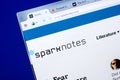 Ryazan, Russia - May 27, 2018: Homepage of SparkNotes website on the display of PC, url -SparkNotes.com.