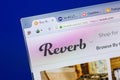 Ryazan, Russia - May 13, 2018: Reverb website on the display of PC, url - Reverb.com.