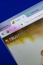 Ryazan, Russia - May 13, 2018: TrustPilot website on the display of PC, url - TrustPilot.com.
