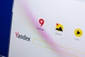 Ryazan, Russia - May 13, 2018: Yandex Turkey website on the display of PC, url - Yandex.com.tr.