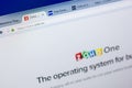 Ryazan, Russia - May 08, 2018: Zoho website on the display of PC, url - Zoho.eu.