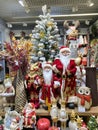 Ryazan Russia - November 28 2021: Merry Christmas shop decoration with goods for the holiday