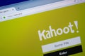Ryazan, Russia - September 09, 2018: Homepage of Kahoot website on the display of PC, url - Kahoot.it