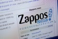 Ryazan, Russia - September 09, 2018 - Wikipedia page about Zappos on a display of PC.