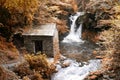 Rydal Falls at Rydal Hall in the Lake District Royalty Free Stock Photo