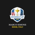 Ryder cup golf tournament logo vector illustration Royalty Free Stock Photo