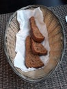 Rye bread in a basket Royalty Free Stock Photo
