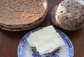 Rye bread sandwich with cheese