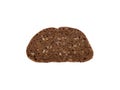 Rye bread slice Royalty Free Stock Photo