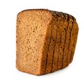 Rye bread sliced close up on a white. Isolated. Royalty Free Stock Photo