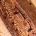 Rye bread texture closeup Royalty Free Stock Photo