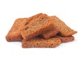 Rye crackers stick on white Royalty Free Stock Photo
