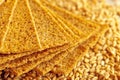 Rye crispbread with grains of wheat Royalty Free Stock Photo