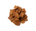 Rye Croutons, Brown Bread Rusks, Crispy Bread Cubes, Dry Rye Crouoton Crumbs, Brown Roasted Rusks